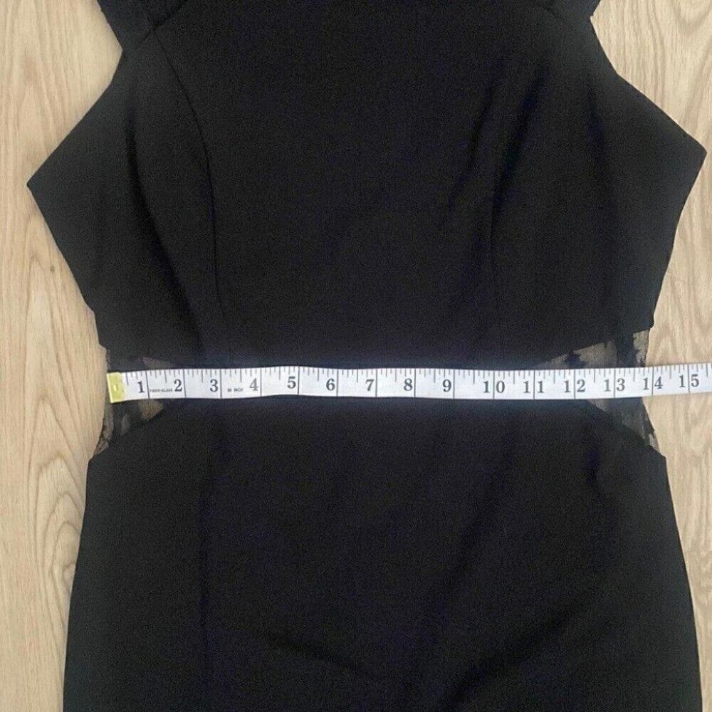 Star Mesh Harness Mini Dress 6 Bebe NWT Black Cybercore - Picture 11 of 16